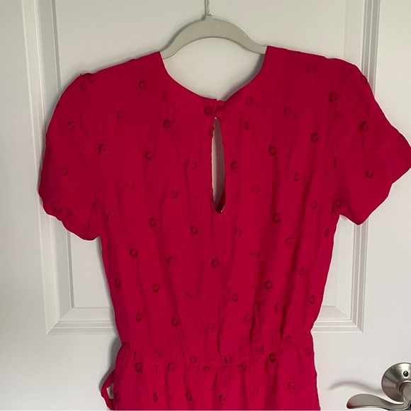 Anthro Ett:Twa Greenbrier Embroidered Romper Pink 29227 - Picture 8 of 15